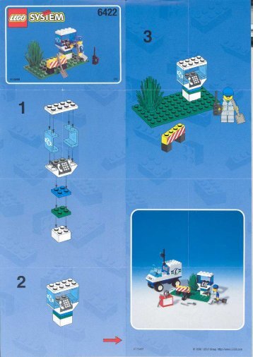 Lego Telecom Repair - 6422 (1998) - Res-Q Jet Ski BUILD.INS.6422 PHONE BOOTH 2/2