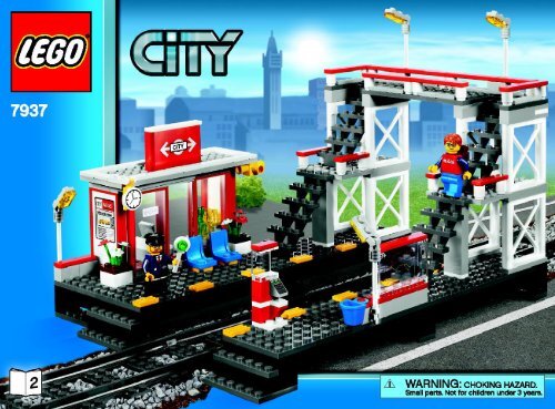 Lego Train Station - 7937 (2010) - Train Station BI 3006/80+4 - 7937 V. 39 2/2