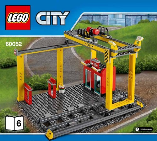 Lego Cargo Train - 60052 (2014) - Freight Loading Station BI  3017/68+4-65/115G, 60052