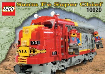 Lego Santa Fe Locomotive - 10020 (2002) - PASSENGER TRAIN BI 10020