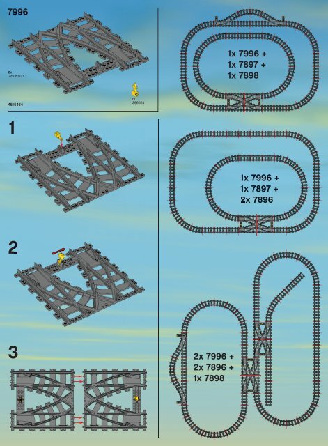 Lego 7996 train store rail crossing