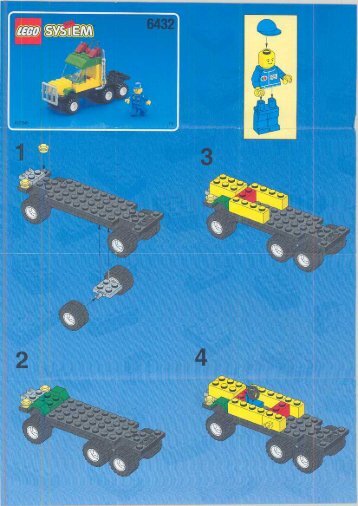 Lego Formula 1 Transporter - 6432 (1999) - LEGOÂ® Truck BUILD.INST.6432 TRUCK 1/4