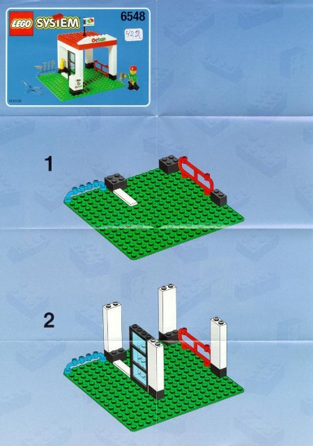 Lego GAS STATION/WORKSHOP - 6548 (1997) - Pit Stop BUILD. INSTR. WORKSHOP 6548