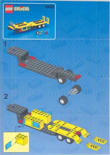 Lego Formula 1 Transporter - 6432 (1999) - LEGOÂ® Truck BUILD.INST.6432 TRAILER 2/4