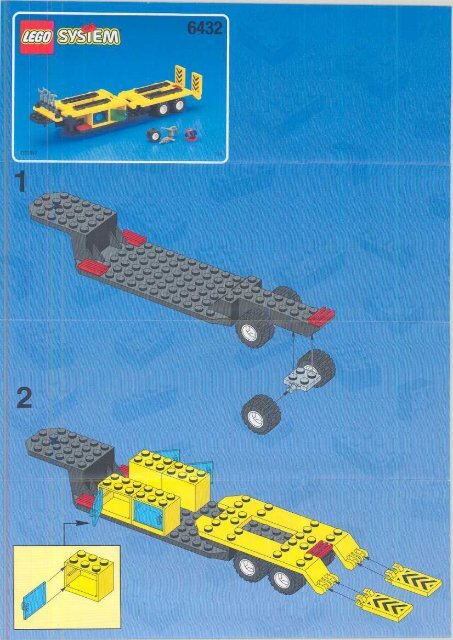 Lego Formula 1 Transporter - 6432 (1999) - LEGO&reg; Truck BUILD.INST.6432 TRAILER 2/4