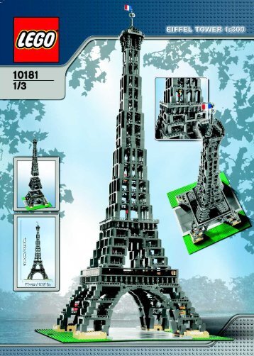 Lego The Eiffel Tower 1:300 - 10181 (2007) - USS Constellation (398) BUILD INSTR 3008, 10181 1/3 IN