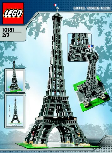 Lego The Eiffel Tower 1:300 - 10181 (2007) - USS Constellation (398) BUILD INSTR 3006, 10181 2/3 IN