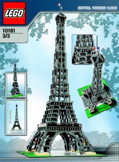 Lego The Eiffel Tower 1:300 - 10181 (2007) - USS Constellation (398) BUILD INSTR 3006, 10181 3/3 IN