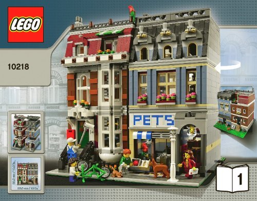 Lego Pet Shop - 10218 (2011) - Build the breathtaking Taj Mahal! BI 3016 80+4 -10218 V46/39 1/2