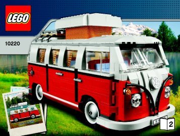 Lego Volkswagen T1 Camper Van - 10220 (2011) - Maersk Train BI 3009/80+4 -10220 V46/39 2/2