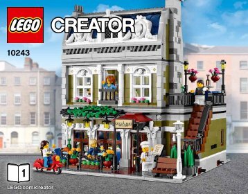 Lego Parisian Restaurant - 10243 (2014) - Sydney Opera Houseâ¢ BI 3016/68+4*,10243 1/3 V29
