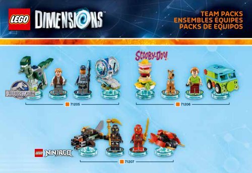 Lego Wonder Woman&trade; Fun Pack - 71209 (2015) - Jurassic World&trade; Team Pack BI 3001/12 - 71209 V39
