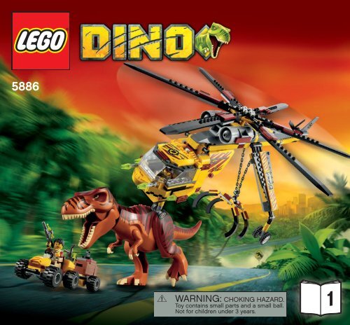 Lego T-Rex Hunter - 5886 (2011) - Ambush Attack BI 3005/52 - 5886 V39 1/2