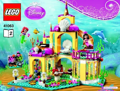 Lego Ariel&rsquo;s Undersea Palace - 41063 (2015) - Ariel's Amazing Treasures BI 3019/52-65G - 41063 BOOK 2 V29