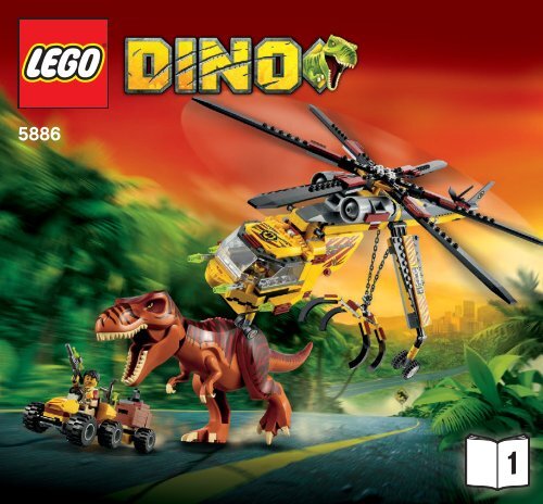 Lego T-Rex Hunter - 5886 (2011) - Ambush Attack BI 3005/52 - 5886 V29 1/2