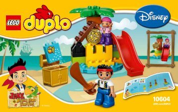 Lego Jake and the Never Land Pirates Treasure - 10604 (2015) - Never Land Hideout BI 3004/16/65g Glue 10604 V29