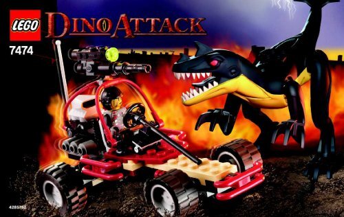 Lego Urban Avenger vs. Raptor - 7474 (2005) - Dino Track Transport BI, 7474