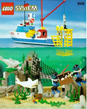 Lego SHARKS CAVE - 6558 (1997) - DIVING BI 6558 IN