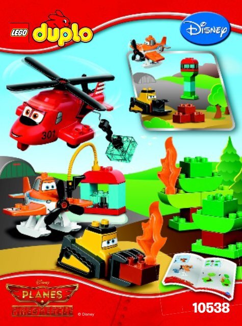 Lego Fire and Rescue Team - 10538 (2014) - Skipper's Flight School BI 3022 / 16 - 10538 V39