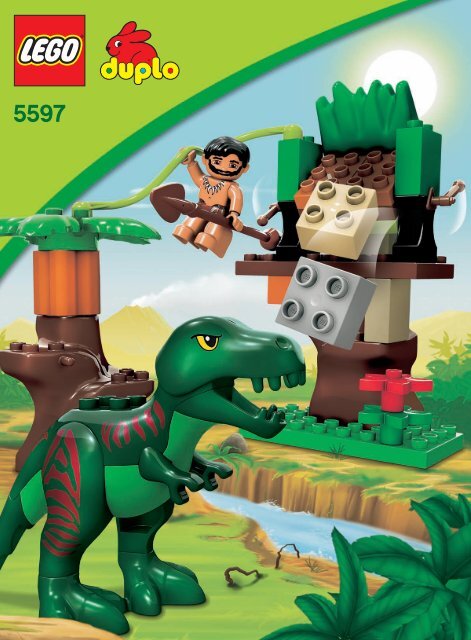 Lego Dino Trap - 5597 (2008) - LEGO&reg; DUPLO&reg; Dragon Tower BUILDING INSTRUC.3006, 5597