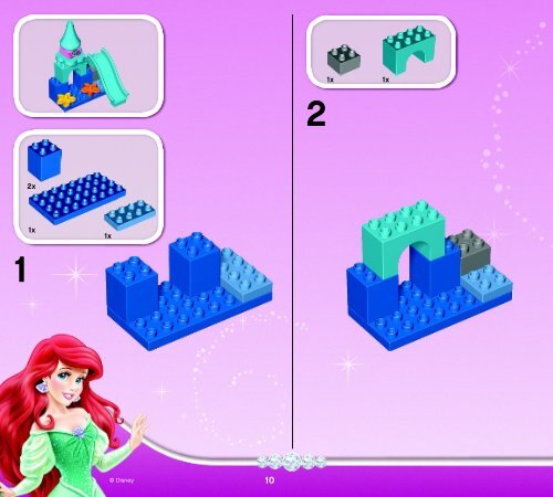 Lego Disney Princess&trade; Collection - 10596 (2015) - Ariel's Undersea Castle BI 3017 / 20 - 65g 10596 V39