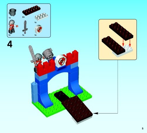 Lego Big Royal Castle - 10577 (2014) - My First Shop BI 3017 / 20 - 65g - 10577 V39