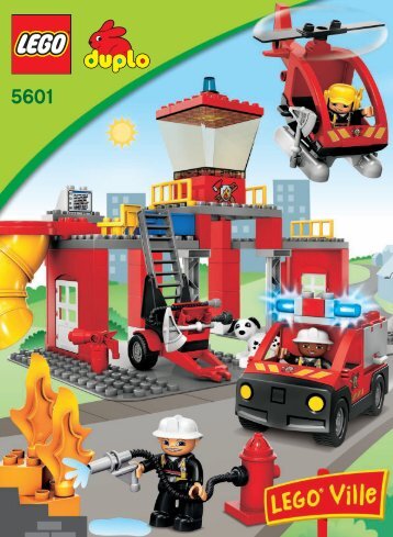 Lego Fire Station - 5601 (2008) - Police Action BUILDING INTRUC.3006,5601