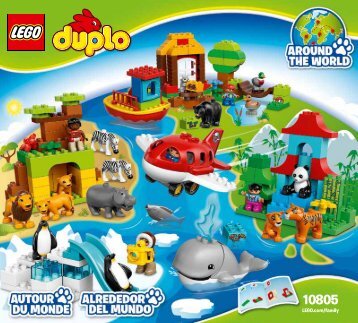 Lego Around the World - 10805 (2016) - Jungle BI 3017/60/65g Glued, 10805 V39