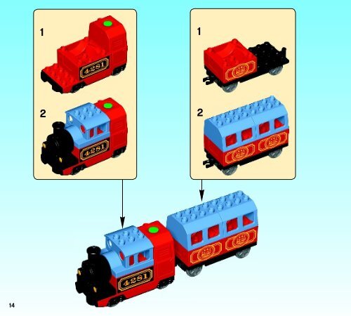 Lego My First Train Set - 10507 (2013) - Horse Stable BI 3017 / 24 - 65g, 10507 V110/V140