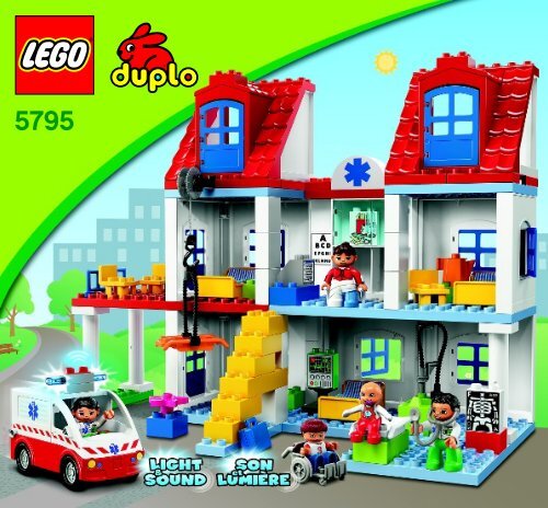 Lego Big City Hospital - 5795 (2011) - Police Station BI 3005/28 GLUED-5795  V29/V39