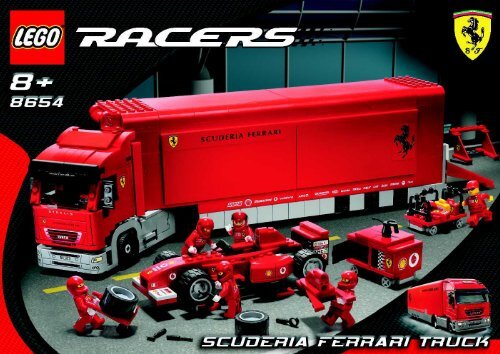 Lego Ferrari F1 Team Truck - 8654 (2005) - Enzo Ferrari  BUILDINGINSTRUCTION, 8654