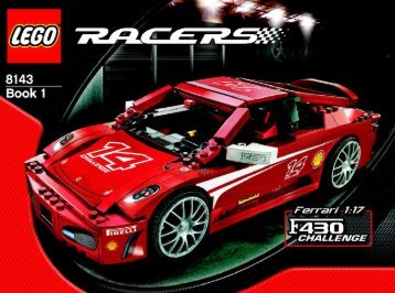 Lego Ferrari F430 Challenge - 8143 (2006) - Ferrari F1 1:24 BUILDING INSTRUC 8143 IN 1/2