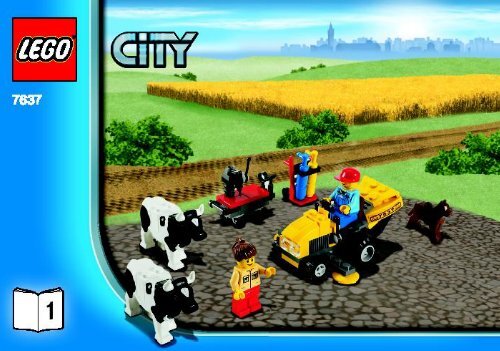 Lego Farm - 7637 (2009) - Tractor BI 3001/24 - 7637-V.29-1/3