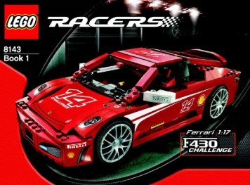 Lego Ferrari F430 Challenge - 8143 (2006) - Ferrari F1 1:24 BUILDING INSTRUC 8143 NA 1/2