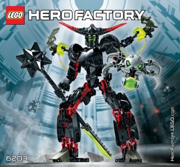 Lego BLACK PHANTOM - 6203 (2012) - SURGE & ROCKA COMBAT MACHINE BI 3005/44-6203 V29
