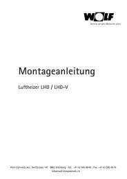 Montageanleitung LHD - Wolf (Schweiz) AG