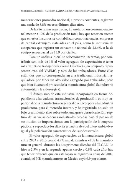 NEOLIBERALISMO EN AMÉRICA LATINA CRISIS TENDENCIAS Y ALTERNATIVAS