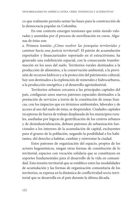 NEOLIBERALISMO EN AMÉRICA LATINA CRISIS TENDENCIAS Y ALTERNATIVAS