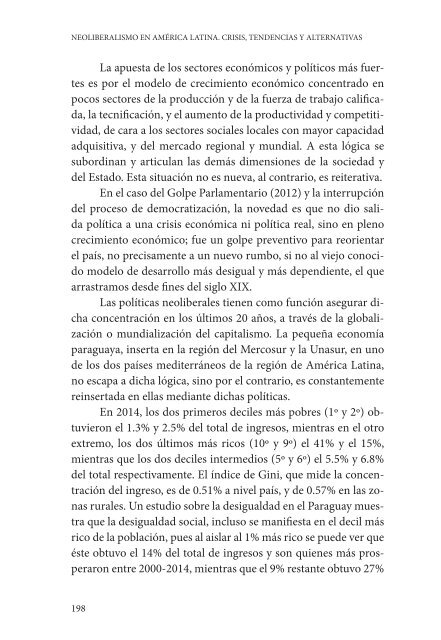 NEOLIBERALISMO EN AMÉRICA LATINA CRISIS TENDENCIAS Y ALTERNATIVAS