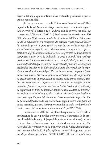 NEOLIBERALISMO EN AMÉRICA LATINA CRISIS TENDENCIAS Y ALTERNATIVAS