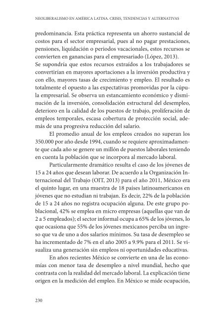 NEOLIBERALISMO EN AMÉRICA LATINA CRISIS TENDENCIAS Y ALTERNATIVAS