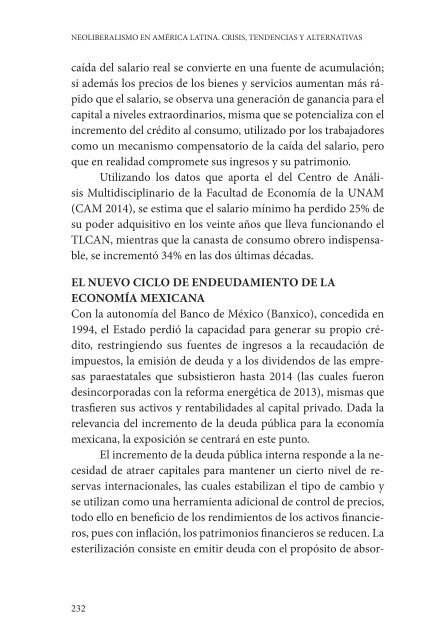 NEOLIBERALISMO EN AMÉRICA LATINA CRISIS TENDENCIAS Y ALTERNATIVAS