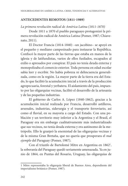 NEOLIBERALISMO EN AMÉRICA LATINA CRISIS TENDENCIAS Y ALTERNATIVAS