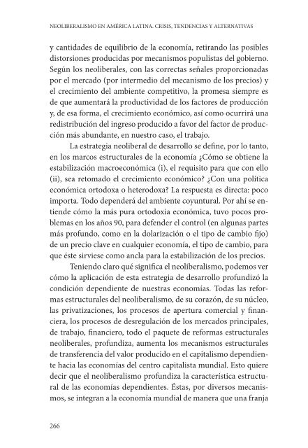 NEOLIBERALISMO EN AMÉRICA LATINA CRISIS TENDENCIAS Y ALTERNATIVAS