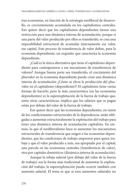 NEOLIBERALISMO EN AMÉRICA LATINA CRISIS TENDENCIAS Y ALTERNATIVAS