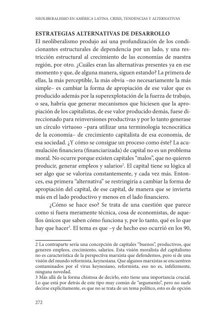 NEOLIBERALISMO EN AMÉRICA LATINA CRISIS TENDENCIAS Y ALTERNATIVAS