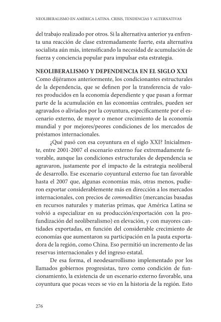 NEOLIBERALISMO EN AMÉRICA LATINA CRISIS TENDENCIAS Y ALTERNATIVAS