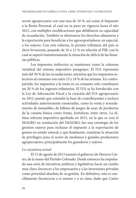 NEOLIBERALISMO EN AMÉRICA LATINA CRISIS TENDENCIAS Y ALTERNATIVAS