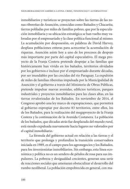 NEOLIBERALISMO EN AMÉRICA LATINA CRISIS TENDENCIAS Y ALTERNATIVAS