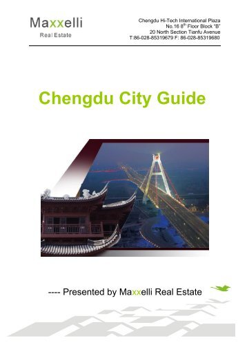 Chengdu City Guide - Maxxelli Real Estate